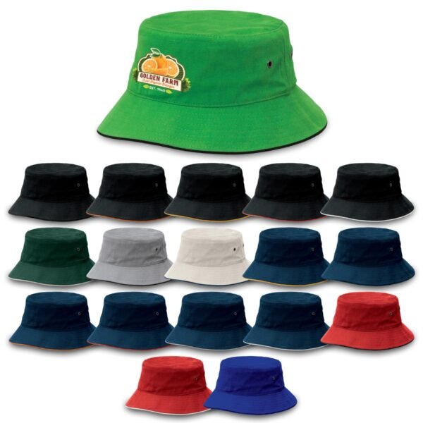 Sandwich Brim Bucket Hat - Image 3