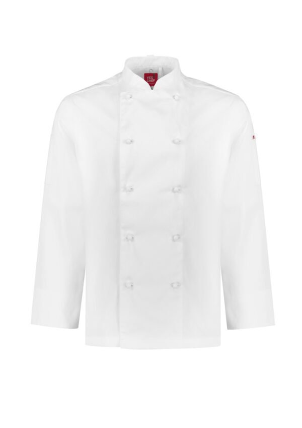 Mens Al Dente Long Sleeve Chef Jacket - Image 3