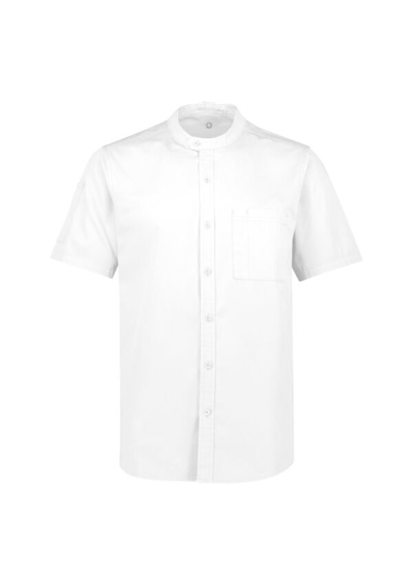 Mens Salsa Short Sleeve Chef Shirt - Image 3