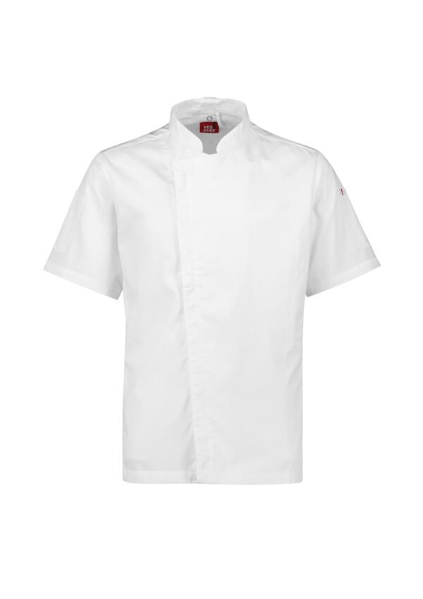 Mens Alfresco Short Sleeve Chef Jacket - Image 2