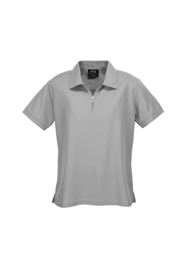 Womens Micro Waffle Short Sleeve Polo - Image 2