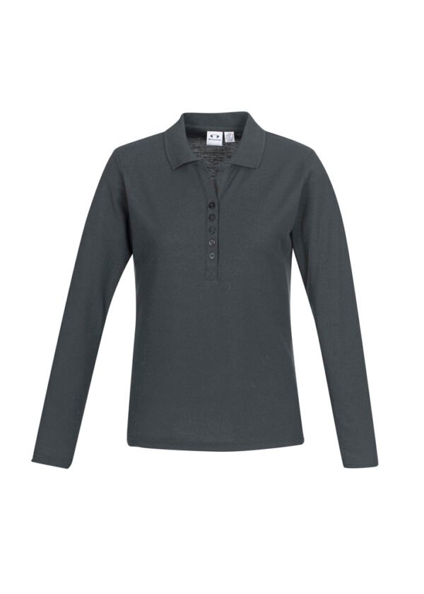 Womens Crew Long Sleeve Polo - Image 2