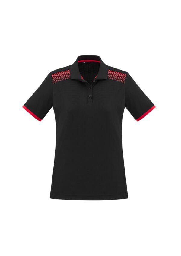 Womens Galaxy Short Sleeve Polo - Image 9