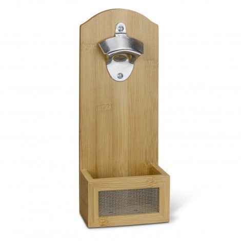 NATURA Bamboo Wall Mounted Bottle Opener - Image 2