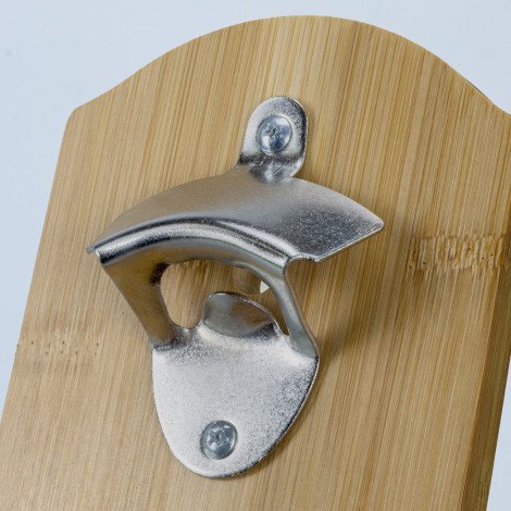 NATURA Bamboo Wall Mounted Bottle Opener - Image 3