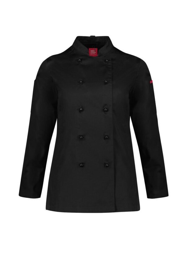 Womens Al Dente Long Sleeve Chef Jacket - Image 3