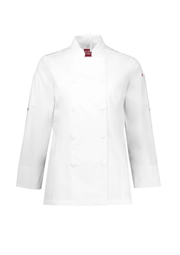 Womens Gusto Long Sleeve Chef Jacket - Image 3