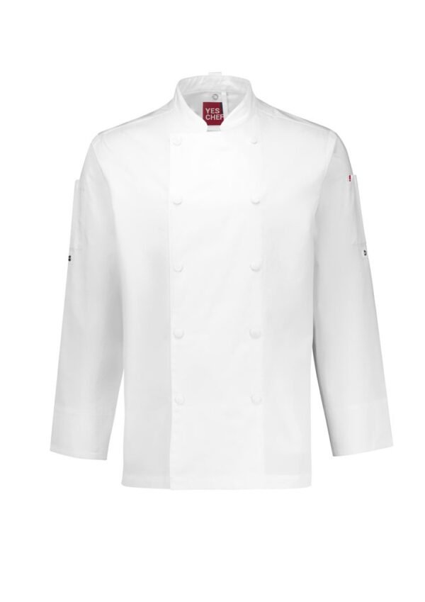 Mens Gusto Long Sleeve Chef Jacket - Image 3
