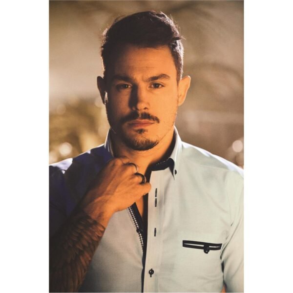 Purple Bow 40 Men's Shirt - Image 7