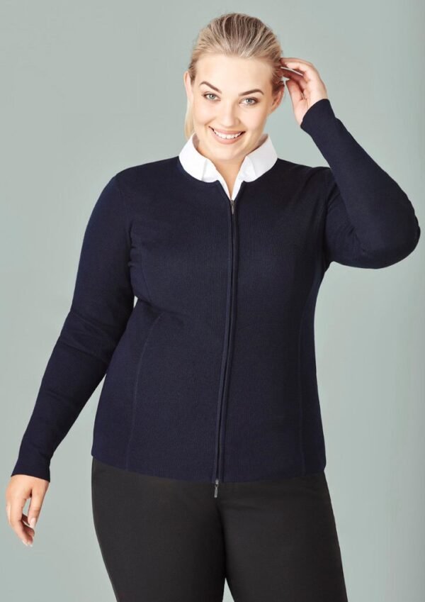 Womens 2-Way Zip Cardigan - Image 2
