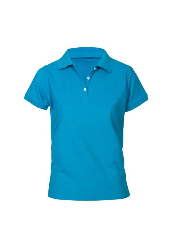 Womens Neon Short Sleeve Polo - Image 8