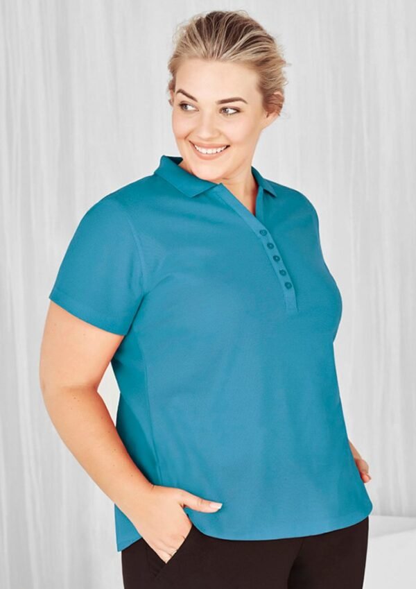 Womens Crew Short Sleeve Polo - Image 3