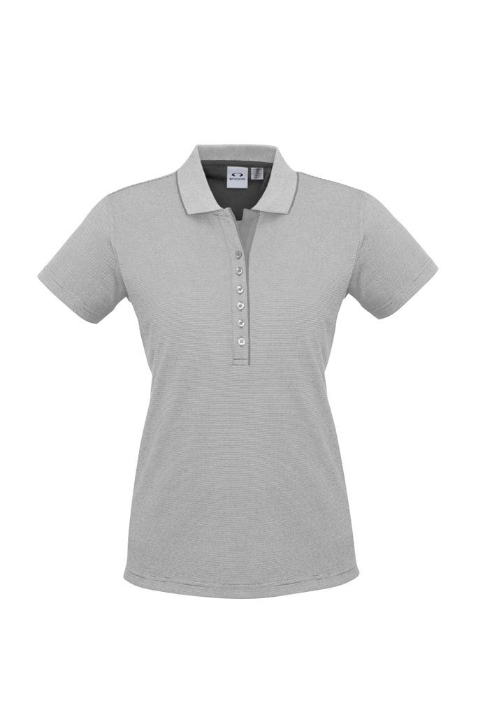 Womens Shadow Short Sleeve Polo - Image 3